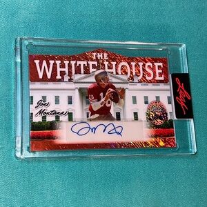 2026 Leaf Metal President’s Day JOE MONTANA Autographed Card 2/4 The White House